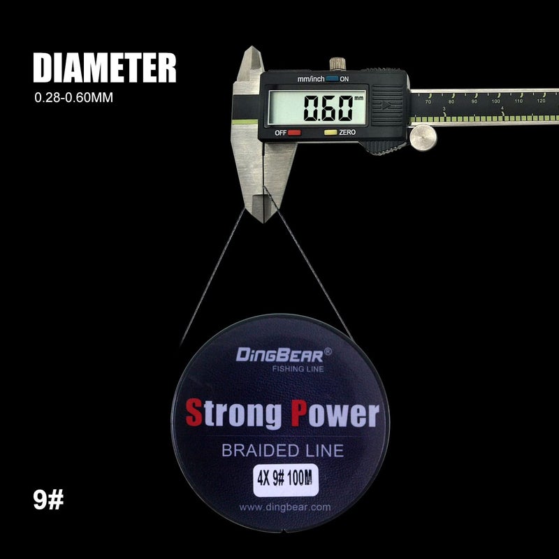 Dingbear 109Yd/100m 65LB/0.37mm Super Strong Pull Generic Braided Fishing Line Fish ing Lines FishLines FishingLine - Image 4